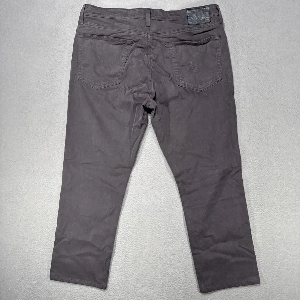 AG Adriano Goldschmied Everett Jeans Mens Sz 36x32 (36x27) Brown‎ Slim Straight